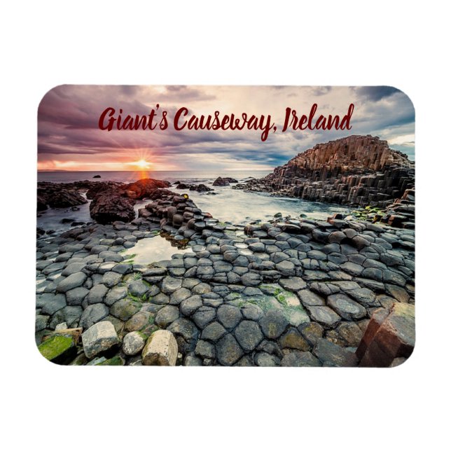 Ímã Giant's Causeway Ireland stylized (Horizontal)
