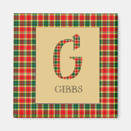 Imã Gibbs Tartan Monograma G