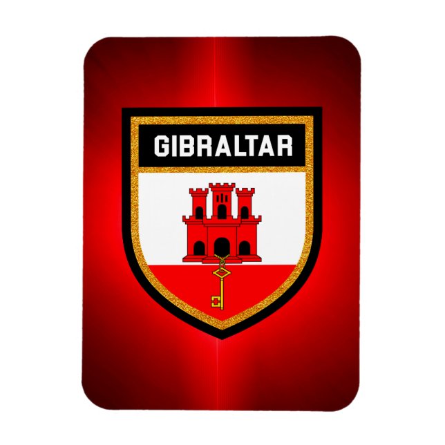 Ímã Gibraltar Flag (Vertical)