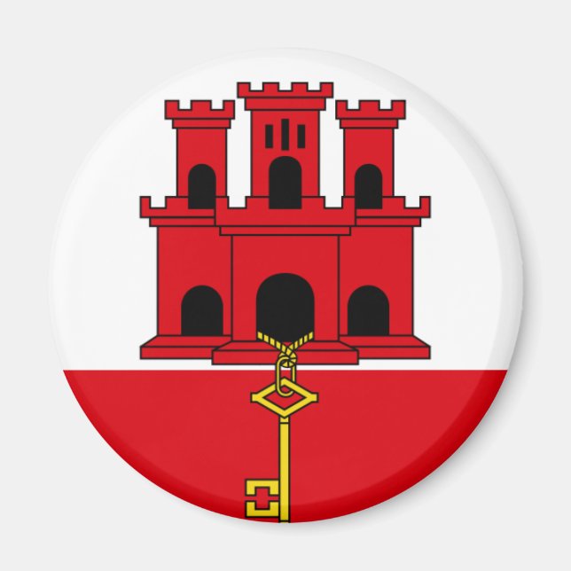 Imã Gibraltar Flag GI (Frente)