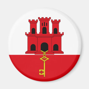 Imã Gibraltar Flag Magnet