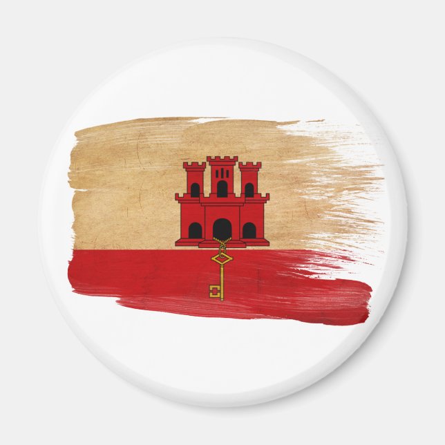 Imã Gibraltar Flag Magnets (Frente)