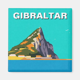Imã Gibraltar Viagem Abstrato Art