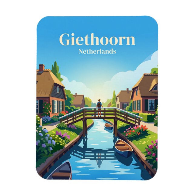 Ímã Giethoorn Países Baixos (Vertical)