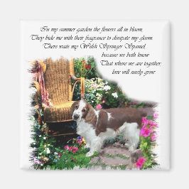 Imã Gifes de Arte do Welsh Springer Spaniel