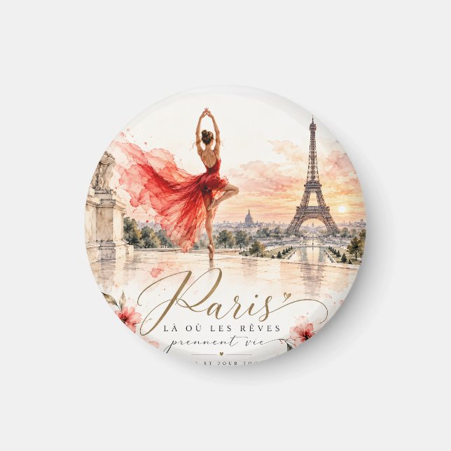 Imã Gift of a trip to Paris for a loved one (Frente)