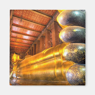Imã Gigante Buda reclinado dentro do templo, Wat Pho,