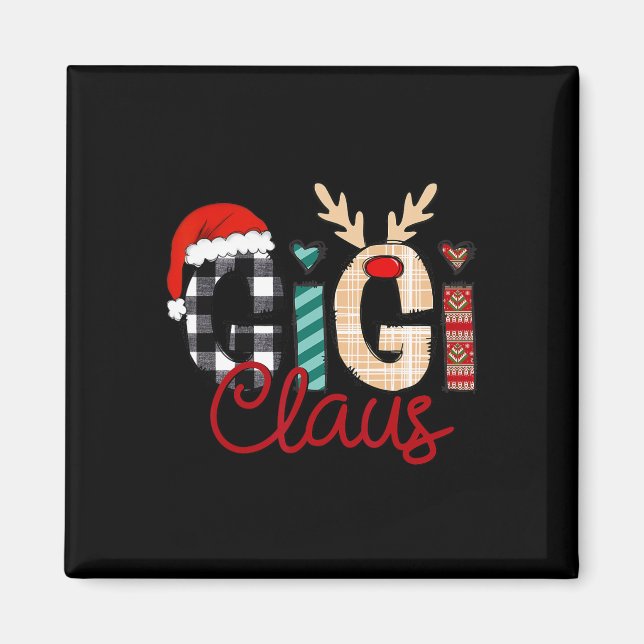 Imã Gigi Claus Reindeer Christmas (Frente)