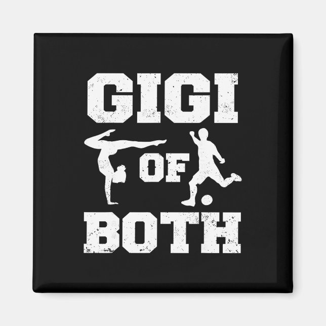 Imã Gigi de Ginástica e Futebol Engraçado Ginástica Es (Frente)