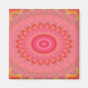 Imã Gigi Pink, Orange e Yellow Mandala