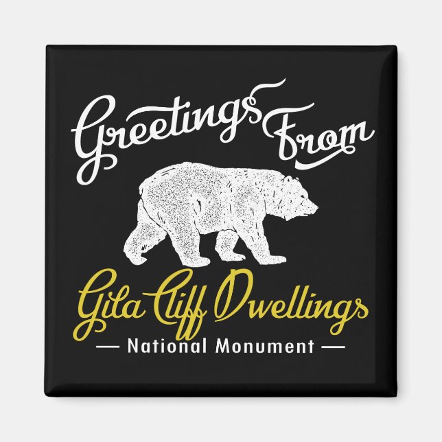 Imã Gila Cliff Dwellings National Monuuument Bear (Frente)