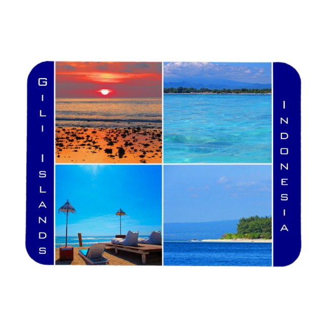 Ímã gili Islands indonesia (Horizontal)