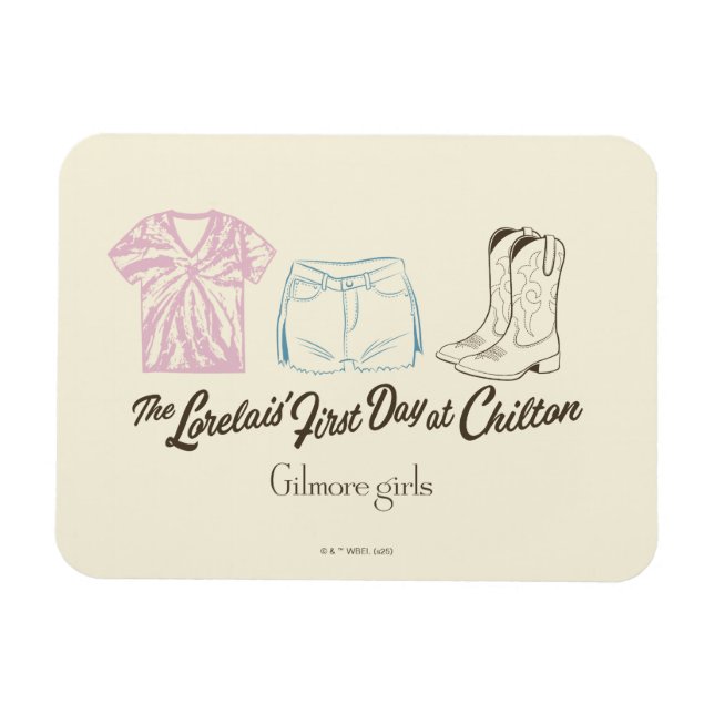 Ímã Gilmore Girls Lorelai Chilton Outfit Design (Horizontal)