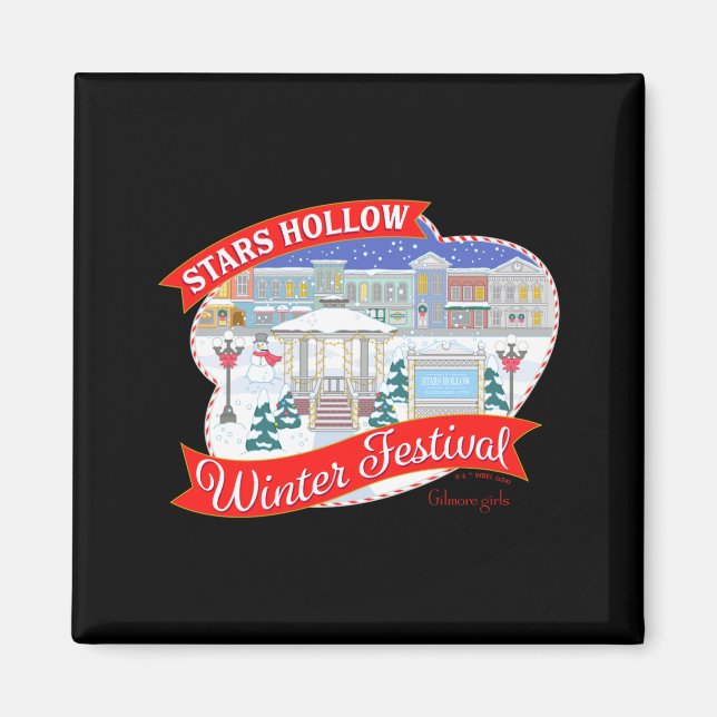 Imã Gilmore Girls Stars Hollow Winter Festival  (Frente)