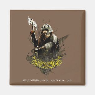 Imã GIMLI™ Com Colagem De Vetor Ax