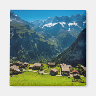Imã Gimmelwald Em Alpes Suíços - Suiça