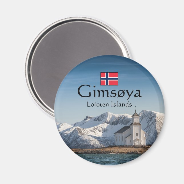 Imã Gimsoya Lofoten Lembrança (Front/Back)