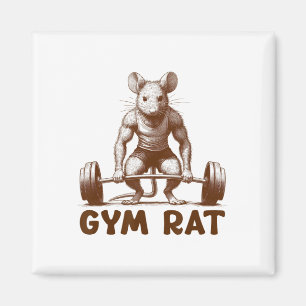 Imã Ginásio Rato Fitness Musculação Exercício Divertid