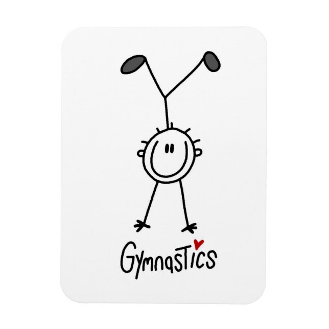 Ímã Ginasta Simples em Forma de Palito (Vertical)