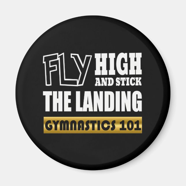 Imã Ginástica 101 Voar Alto - Barra de Ginástica (Frente)