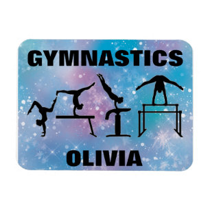 Ímã Ginástica de Garotas Blue Glam