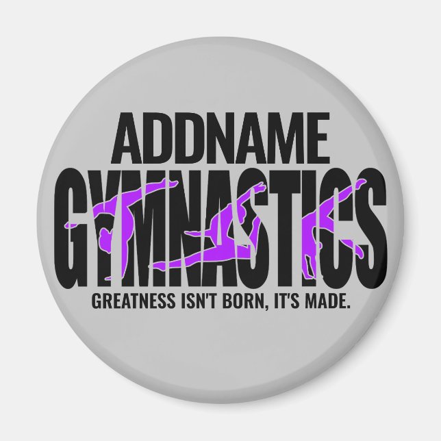 Imã Ginástica de ginástica Acrobática Equipe Colaborad (Frente)