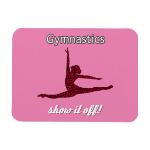 Ímã Ginástica Mostra-O Do Quente De Gym