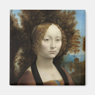 Imã Ginevra de' Benci por Leonardo Da Vinci