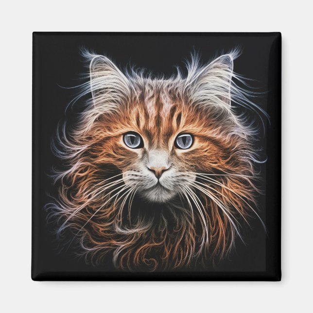 Imã Ginger Cat (Frente)