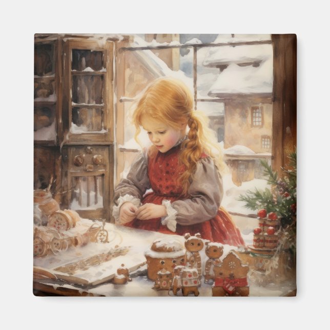 Imã Gingerbird Country Kitchen nº 2 ímã (Frente)