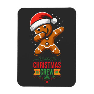 Ímã Gingerbird Dabbing Christmas