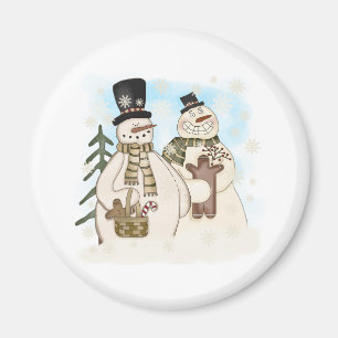 IMÃ GINGERBREAD SNOWMAN