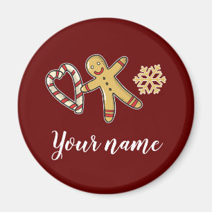 Imã Gingerbreadman Love