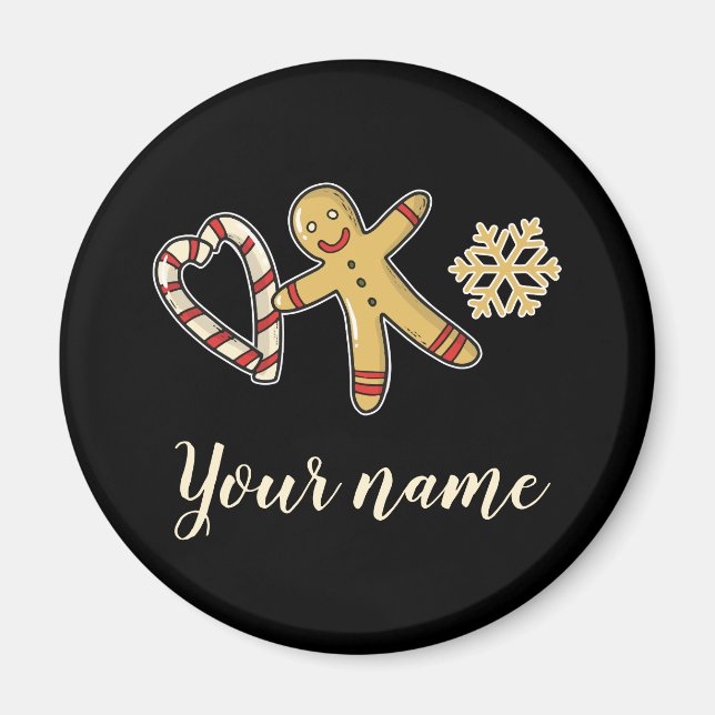 Imã Gingerbreadman Love (Frente)