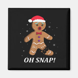 Imã Gingercake Man Oh Snap Christmas Cookume B