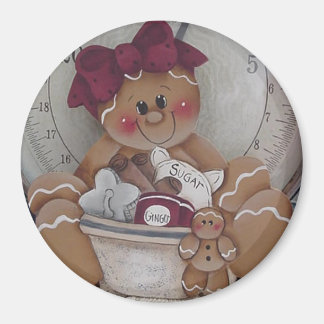 Imã Gingerpão Cookie Baker Magnet