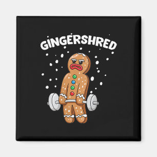 Imã Gingershred Funny Gingerbird Man Gym