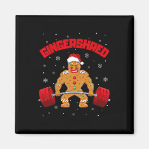 Imã Gingershred Funny Gingerbird Man Gym