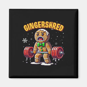 Imã Gingershred Funny Gingerbird Man Gym