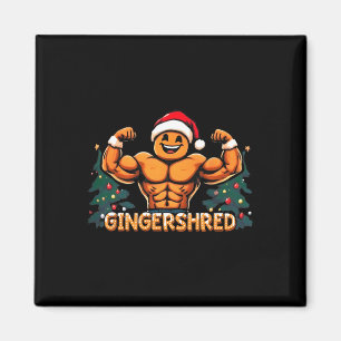 Imã Gingershred Funny Gingerbird Man Gym