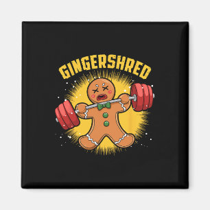 Imã Gingershred Funny Gingerbird Man Gym