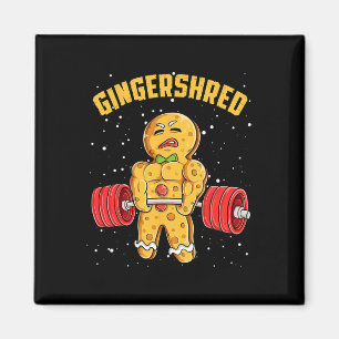 Imã Gingershred Funny Gingerbird Man Gym