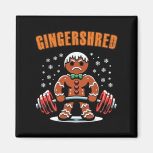 Imã Gingershred Funny Gingerbird Man Gym