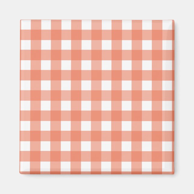 Imã Gingham laranja (Frente)