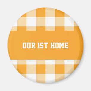 Imã Gingham Pattern Our 1rua Home