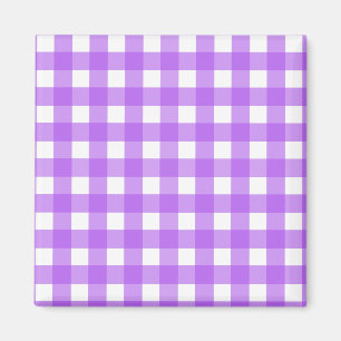 Imã Gingham roxo brilhante