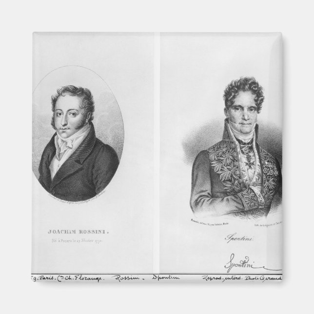 Imã Gioacchino Rossini Gaspare gravado por (Frente)