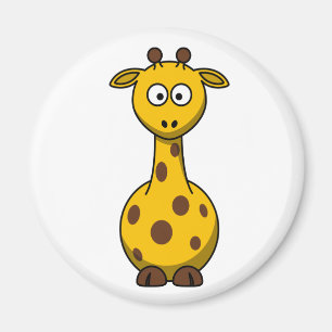 Imã Girafa bonito Clipart dos desenhos animados