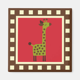 Imã Girafa bonito dos animais