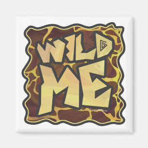 Imã Girafa Brown e Impressão amarelo